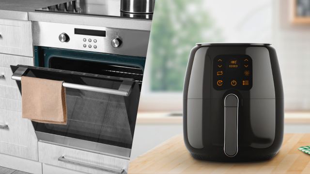 Consumo friggitrice ad aria e forno a confronto